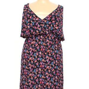 & Harmony cold shoulder floral maxi dress